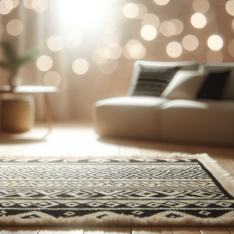 L&rsquo;élégance minimaliste du tapis berbère noir et blanc pour votre intérieur