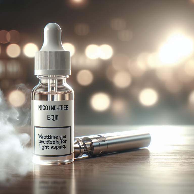 Découvrez le plaisir d’un Eliquide sans nicotine pour une vape légère et savoureuse